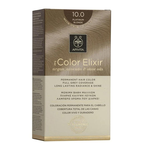 Apivita my Color Elixir Μόνιμη Βαφή Μαλλιών 10.0 Κατάξανθο /Platinum Blonde