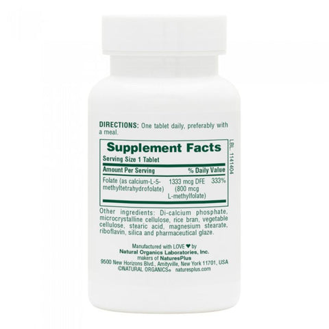 NaturesPlus Folic Acid 800mcg