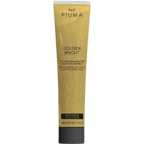Piuma Golden Bright Toothpaste-Οδοντοκρεμα με Βρώσιμο Χρυσό