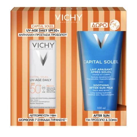 Vichy Capital Soleil UV-Age Daily SPF50+ & After Sun Milk Promo