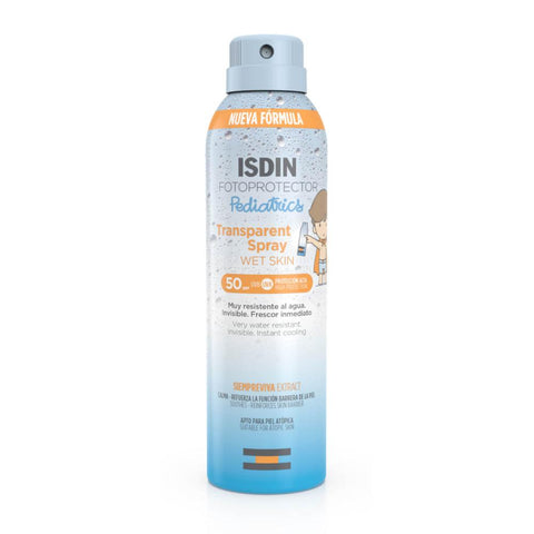 ISDIN Fotoprotector Transparent Spray Wet Skin Pediatrics SPF50
