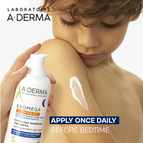 A-Derma Exomega Control Night- Επανορθωτική Μαλακτική Κρέμα Νυκτός