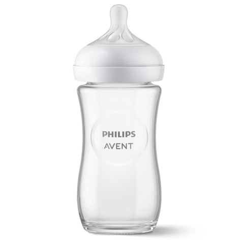Philips Avent Baby Bottle Natural Response Pure Glass 3-6m