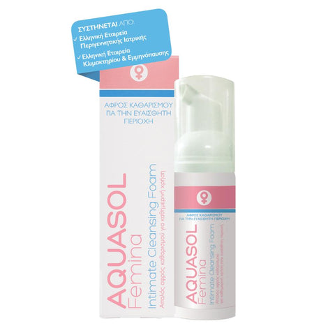 Aquasol Femina Intimate Cleansing Foam- Αφρος Καθαρισμού