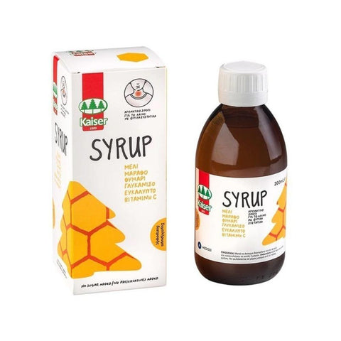 Kaiser Syrup Σιρόπι για το Βήχα με Βότανα, Μέλι & Βιταμίνη C, 200ml