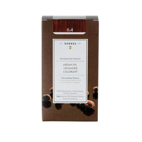 Korres Μόνιμη Βαφή Μαλλιών 6.4 Ξανθο Σκούρο Χάλκινο/ Copper Dark Blonde