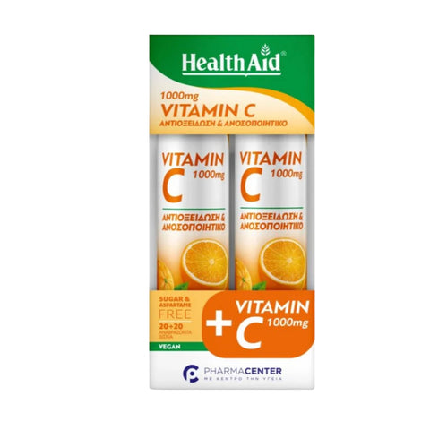 Health Aid Vitamin C 1000mg + Vitamin C 1000mg