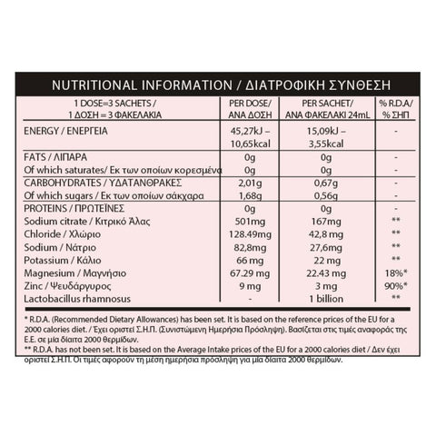 Eifron Ora Pro Hydration Electrolytes με γεύση Φράουλα