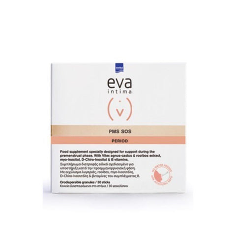 Eva Intima PMS SOS-Συμπλήρωμα διατροφής για το Προεμμηνορρυσιακό Σύνδρομο (PMS).