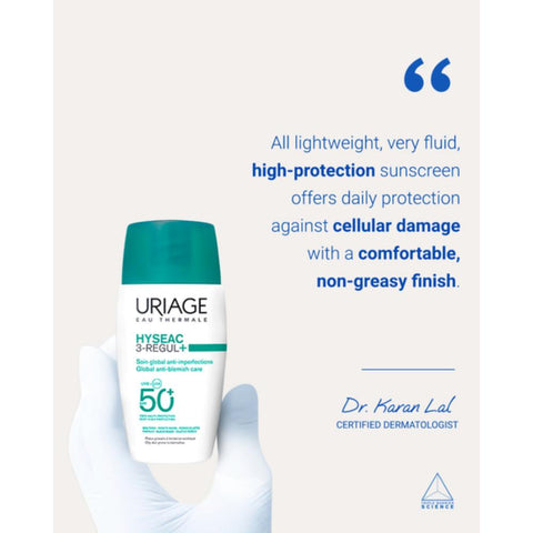 Uriage Hyseac Fluide SPF50+ Κατά των Ατελειών