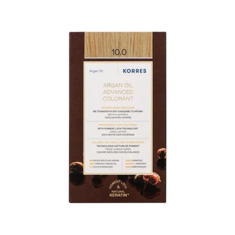 Korres Μόνιμη Βαφή Μαλλιών 10.0 Ξανθο Πλατίνας/ Platinum Blonde