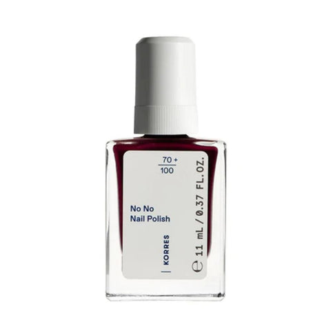 Korres No No Nail Polish 59 Burgundy Red