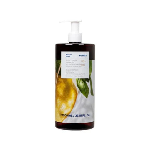 Korres Renewing Body Cleanser Βασιλικός Λεμόνι