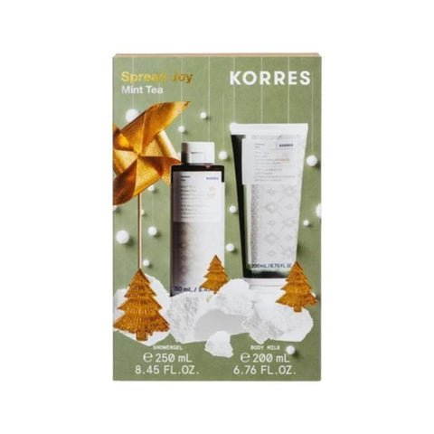 Korres Spread Joy Mint Tea- Πράσινο Τσάι Αφρόλουτρο + Γαλάκτωμα Σώματος