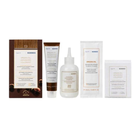 Korres Μόνιμη Βαφή Μαλλιών 7.3 Ξανθό Ανοιχτό Χρυσό Μελί/ Golden Honey Blonde