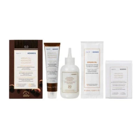 Korres Μόνιμη Βαφή Μαλλιών 5.0 Aνοιχτό Καφέ/Light Brown