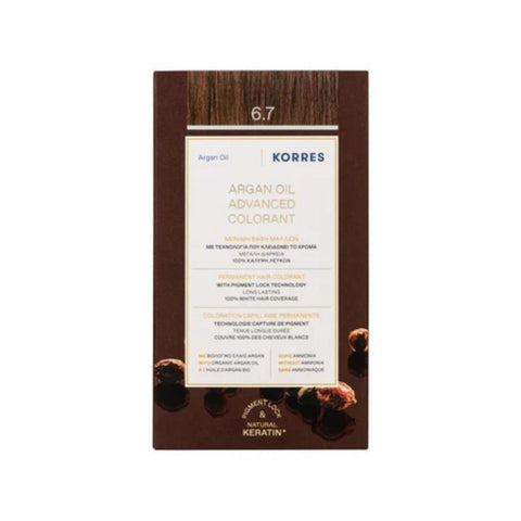 Korres Μόνιμη Βαφή Μαλλιών 6.7 Κακάο/ Cocoa