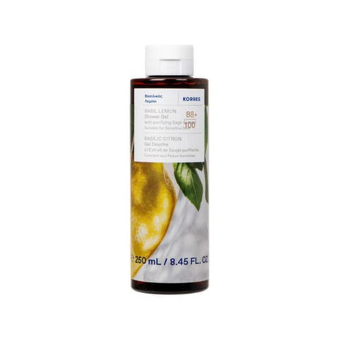 Korres Renewing Body Cleanser Βασιλικός Λεμόνι