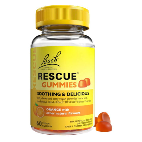 Bach Rescue Gummies-Ζελεδάκια με γεύση πορτοκάλι και ανθοϊάματα
