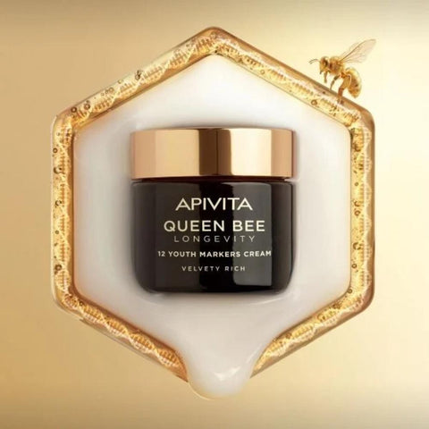 Apivita Queen Bee Longevity Velvety Rich 12 Youth Markers Cream-NEW