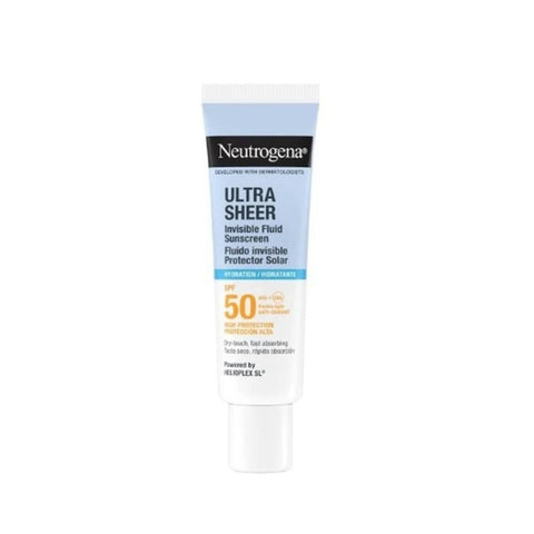 Neutrogena Ultra Sheer Invisible Fluid Sunscreen Hydration SPF50