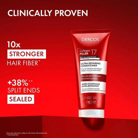 Vichy Dercos Collagen 17 Filler Conditioner- Ενδυνάμωση Μαλλιων