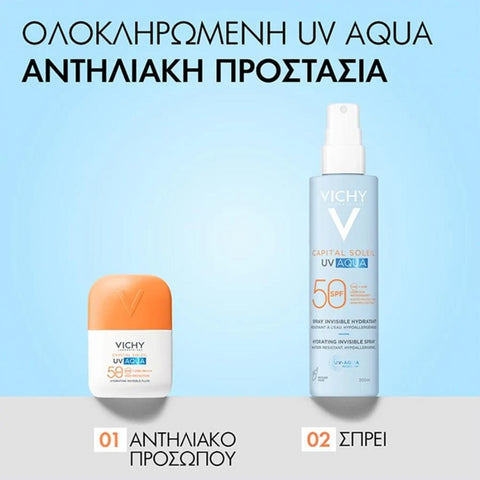 Vichy Capital Soleil UV Aqua Spray Hidratante Invisible SPF50